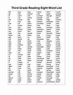 3Rd Grade Spelling Words - Sight Words, Reading, Writing, Spelling & Worksheets
