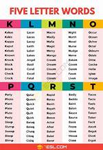 5 Letter Words Containing the Letters Ang ·
