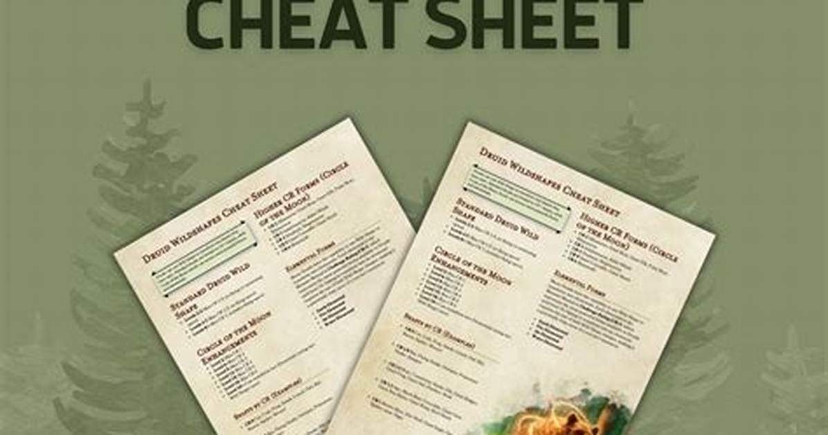 A Comprehensive Guide to 5E Druid Wild Shape