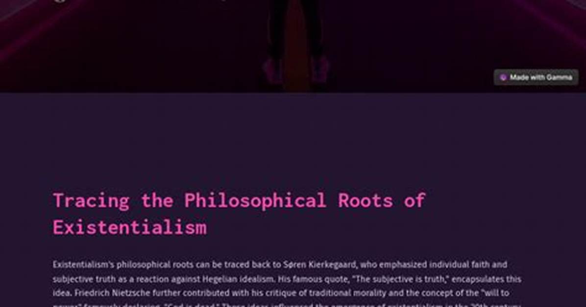 A Journey into Despair and Existentialism