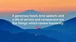 A Life of Service and Compassion