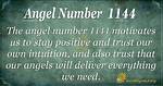 Angel Number 1144 Meaning - a Message of Extraordinary Encouragement