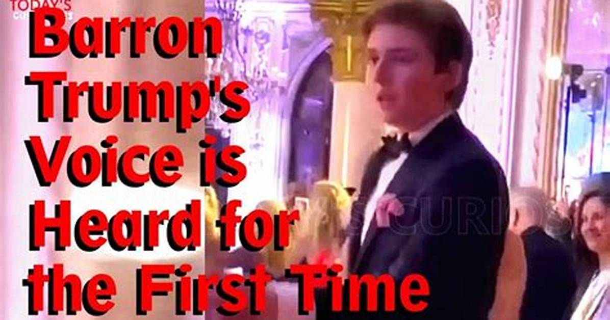Can Barron Trump Sing? Exploring the Musical Talents of the Youngest Trump