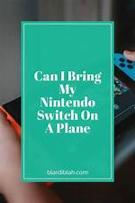 Can I Bring My Switch on a Plane?
