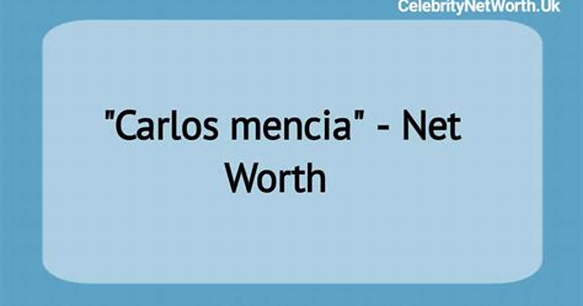 Carlos Mencia Net Worth | Celebrity Net Worth ·