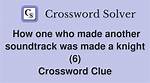 Complete the Crossword: Soundtrack Score for a Movie