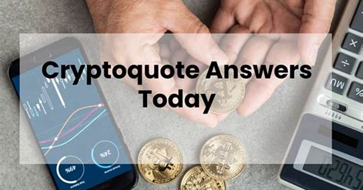 Cryptoquote Answer for Today 12/11/23