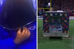 Damar Hamlin Emotional as Damien Harris Leaves Field in Ambulance