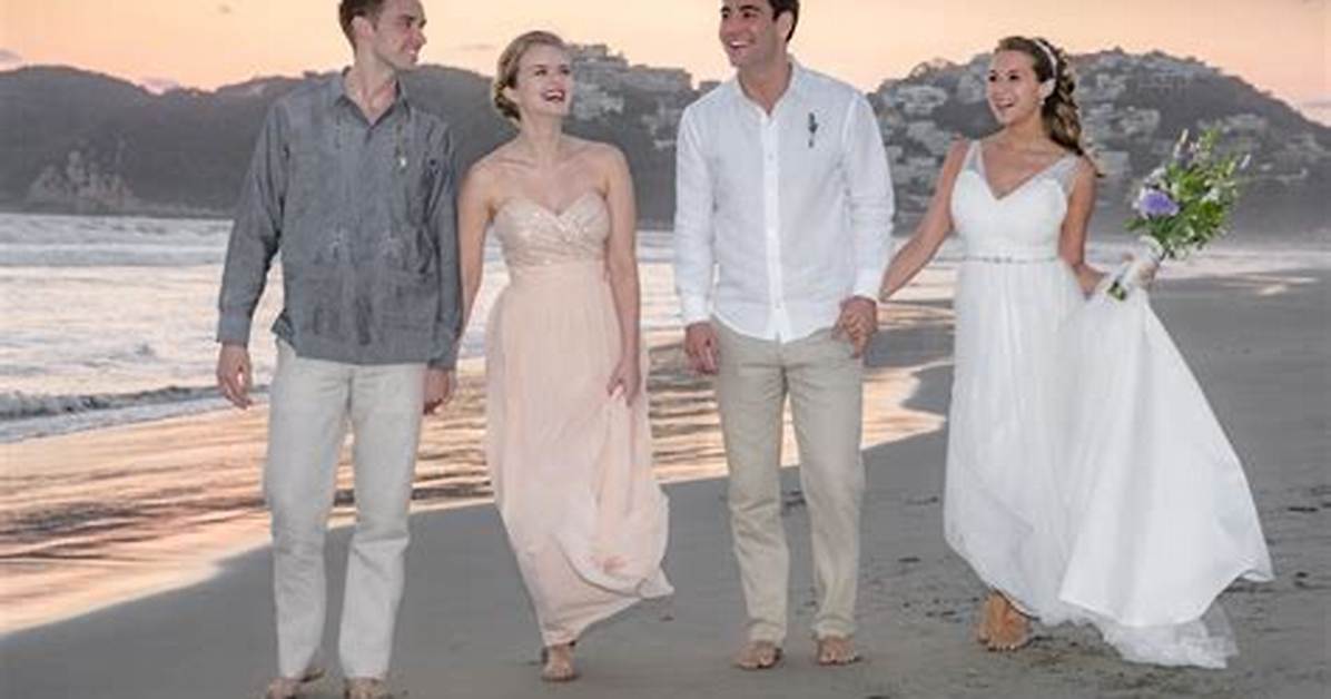Destination Wedding Actor Andrew Dunbar and Sarah Smyth Destined Their Wedding in Maui Luau