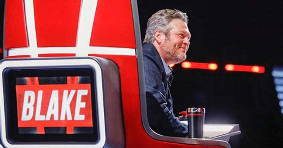 Does Blake Really Drink on the Voice and What's in His Cup?