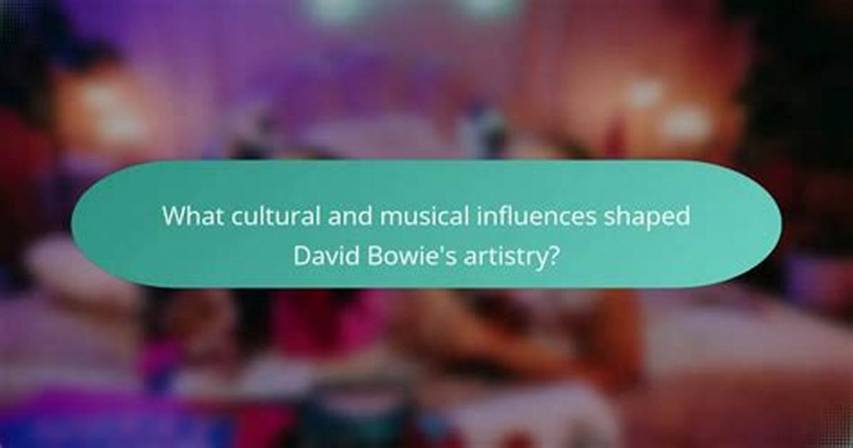 Exploring the Influences That Shaped His Musical Journey