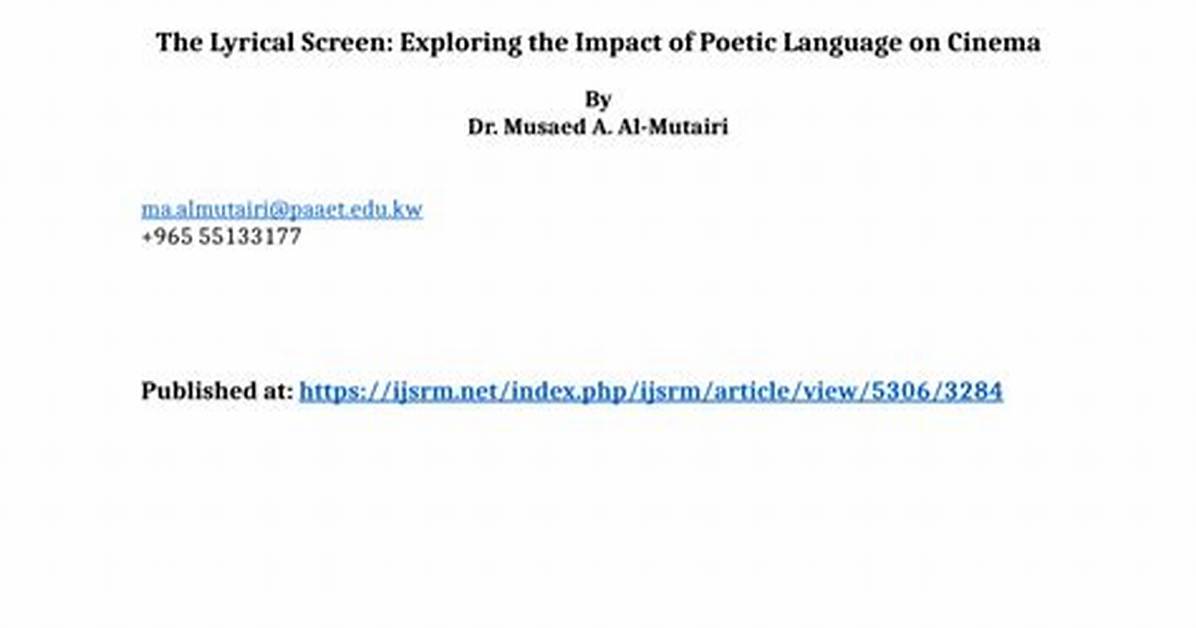 Exploring the Lyrical Genius and Social Impact