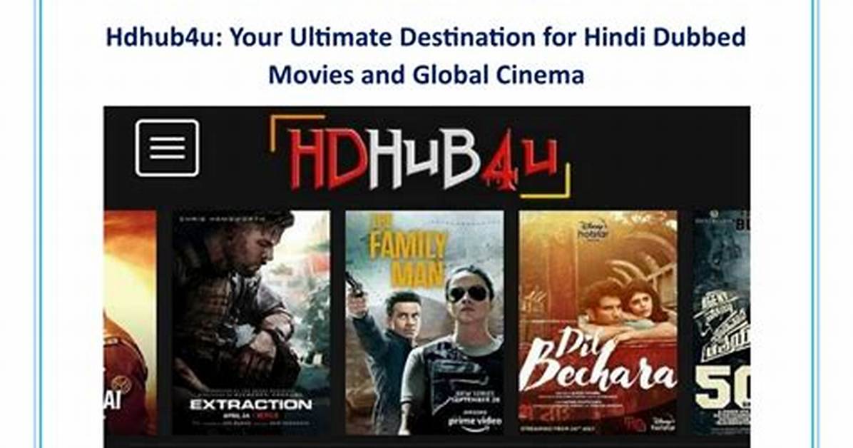 Hdhub4U: the Ultimate Destination for Hindi Web Series