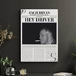 Hey Driver with Figurative Language Zach Bryan Lyrics