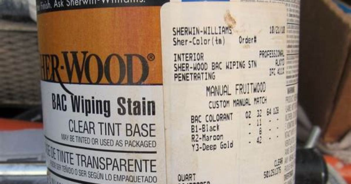 How Do You Use Sherwood Wipe Stain?