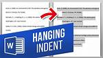 How to Make a Hanging Indent in Google Docs, for Works Cited Pages and Other Forms