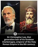 Is Christopher Lee's Lineage Linked to the Legendary Charlemagne?