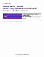 Lessons in Safety and Justice