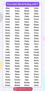 List of 5 Letter Words Ending with 'Sly' |