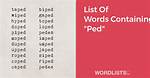 List of Words Containing 'Ple'