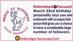 March 22 Zodiac Horoscope Birthday Personality ·