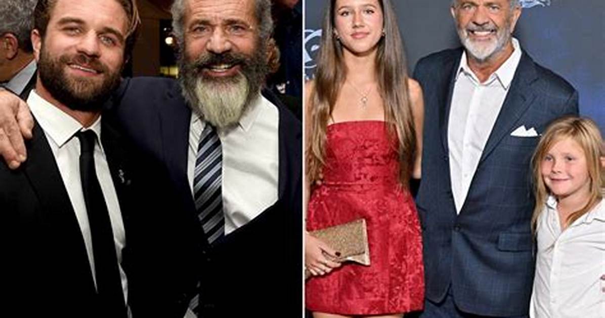 Mel Gibson's Children: a Growing Brood