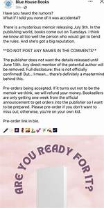 No, Taylor Swift Is Not Releasing a Memoir in July Although a Mystery Book Has Become a Be