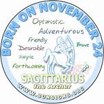 November 24 Zodiac Horoscope Birthday Personality