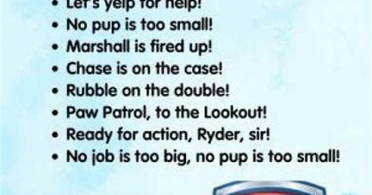 Paw Patrol Catchphrase: the Ultimate Guide for Fans