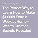 Secrets of Wealth Creation Revealed