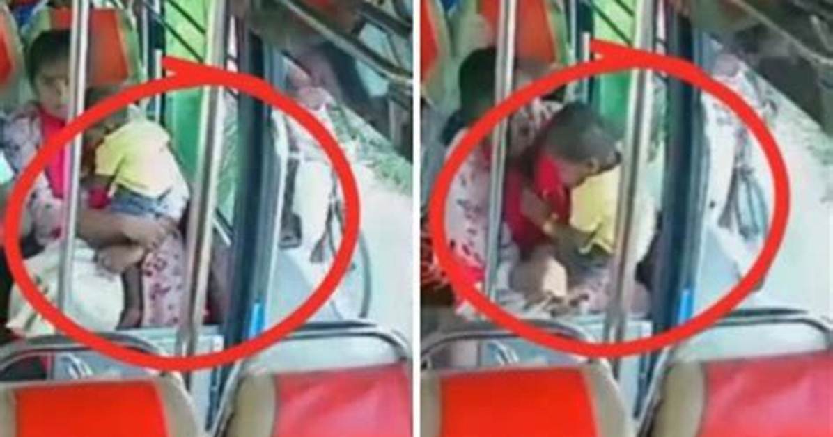 Shocking Cctv Footage: Young Boy and Mother Caught in Compromising Situation