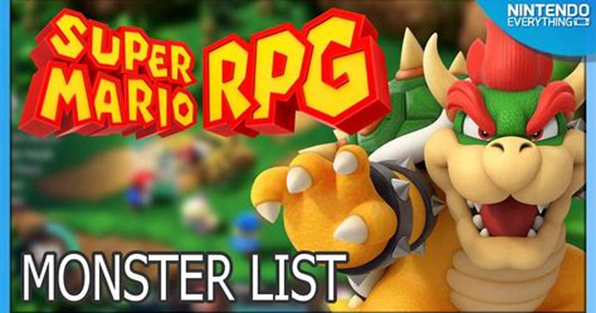 Super Mario Rpg Monster List and Where to Find Them