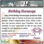 The Captivating Traits of July 14 Zodiac Sign: Cancer Revelations