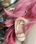 The Industrial Piercing Is Back in a Big Way