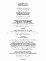 The Ultimate Guide to American Boy Lyrics: Meaning, Analysis, and More