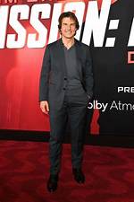 Tom Cruise, 61, Looks Sharp in Sleek Black Suit at Nyc Premiere of 'Mission Impossible: Dead Reckoni