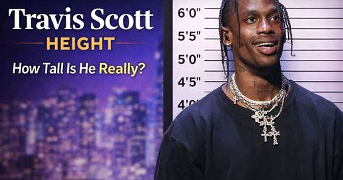 Travis Scott Height in Feet: the Truth Revealed