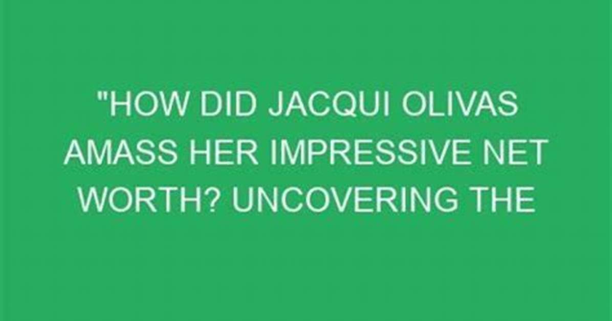 Uncovering Her Secrets to Success and Impact