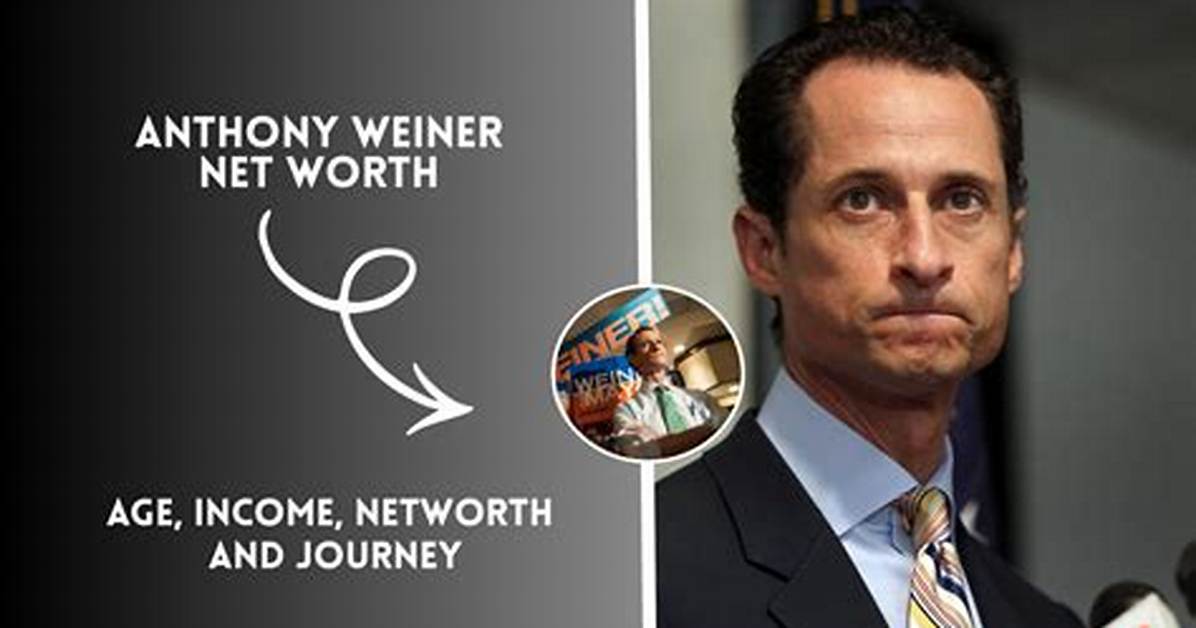 Unraveling Anthony Weiner's Net Worth: a Journey Through Triumphs and Trials