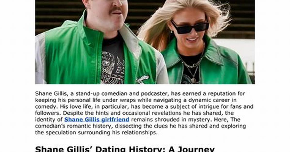 Unraveling the Mystery: Does Shane Gillis Have Kids?