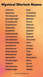 Unveiling the Enchanting Realm of Warlock Names