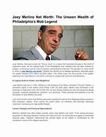 Unveiling the Life of Joey Merlino: the Infamous Mobster