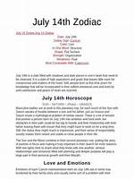 Unveiling the Mysteries of the July 14Th Zodiac Sign