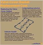 Valve Cover Gasket Replacement Cost