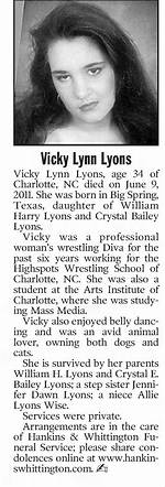 Vicky Lyons' Untimely Demise and Its Profound Impact