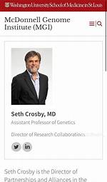 Who Is Seth Crosby, Washington University Professor?