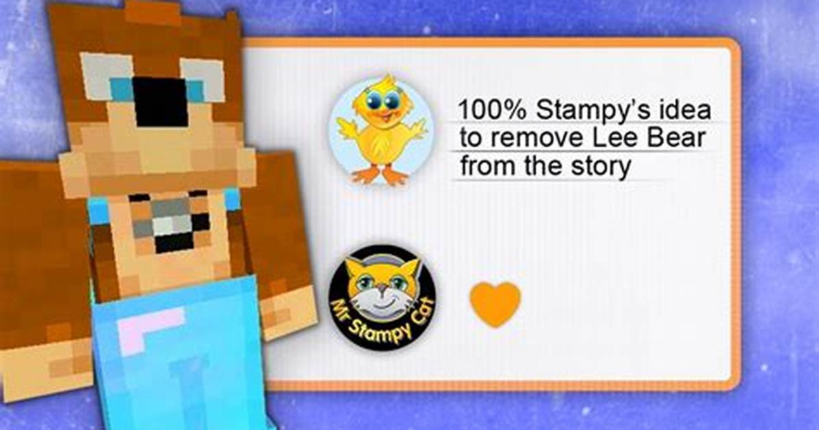 Why Did Lee Bear Leave Minecraft? Stampy Long Head Allegations